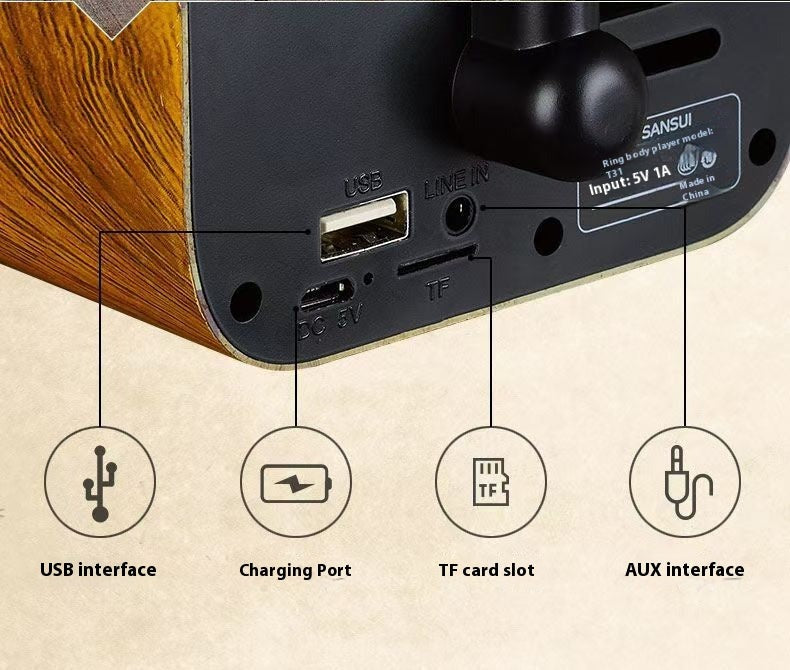 Vintage Bloom Bluetooth rádió