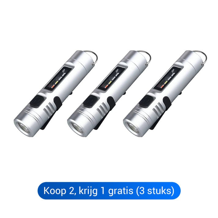 VEGYÉL 2-T, KAPJ 1-ET INGYEN! Multifunkcionális mini zseblámpa alumíniumötvözetből