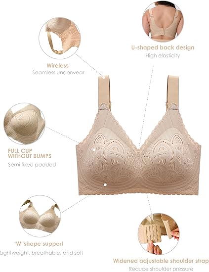 Triumph - 3 db (75A-120F) 💝 Push-up melltartó csipke hímzéssel