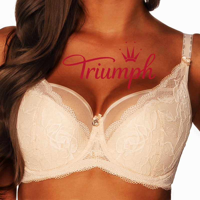 Triumph® 3 darab💖50% kedvezménnyel✨2024 Új, félpuha csipkével hímzett, nagy méretű melltartó
