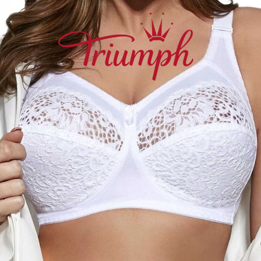 Triumph® – 3 részes💖50% kedvezménnyel✨2024 molett női hímzett puha melltartó