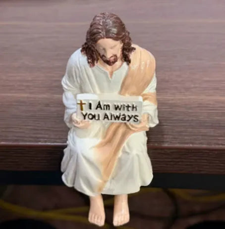 Handcrafted Jesus Figurine✝️Serene Desk Companion🙏