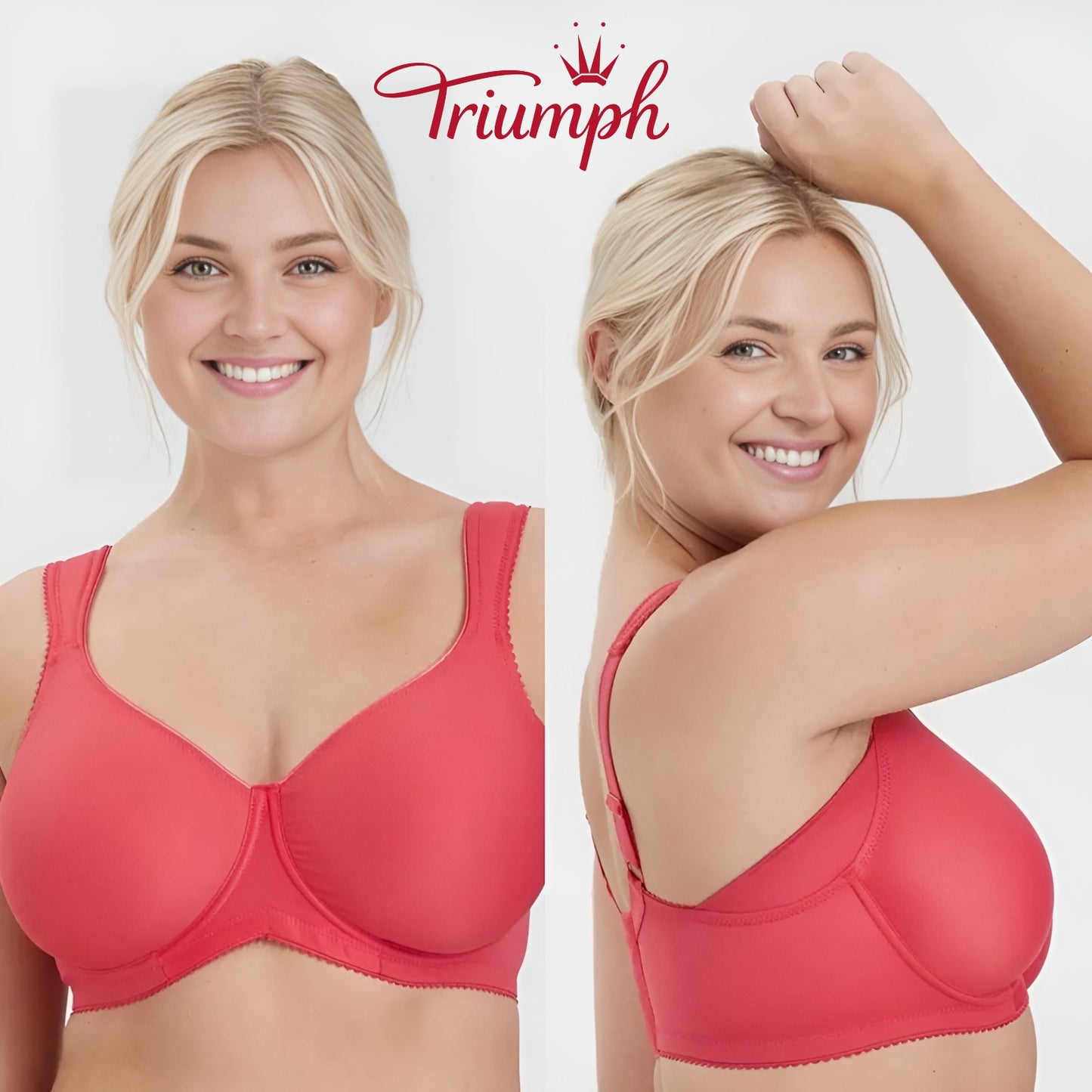 Triumph - (3 db) Egyszerű push-up melltartó teli kupával