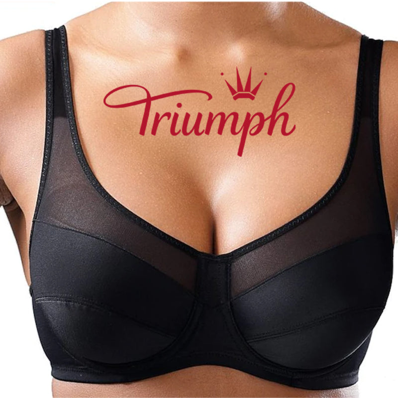 Triumph - 3 db. 💥Kényelmes pamut push-up melltartó