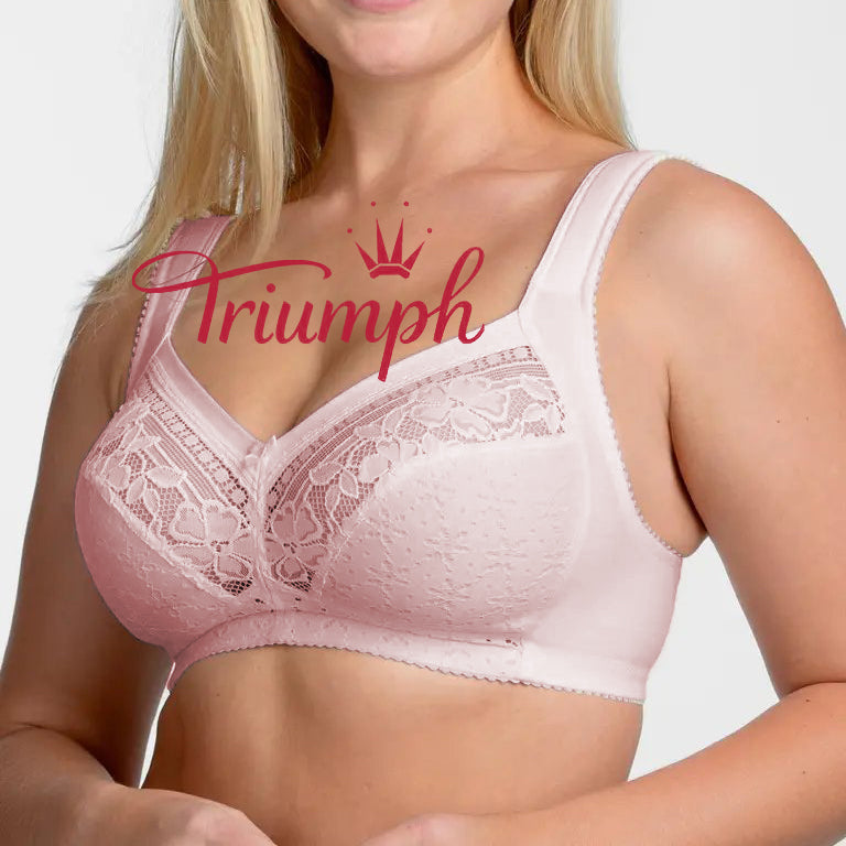 Triumph® - 👑3 darab ✨✨50% kedvezmény💝nagy csipke mikroszálas melltartó [75A-120F]