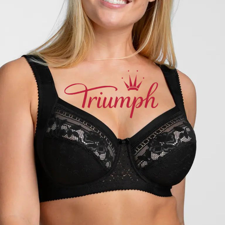 Triumph® - 👑3 darab ✨✨50% kedvezmény💝nagy csipke mikroszálas melltartó [75A-120F]