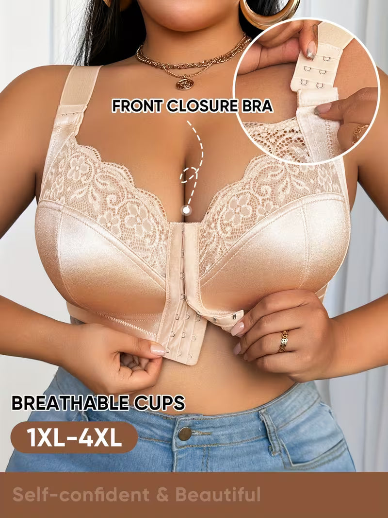 👙TRIUMPH – [4 db]🔥50% női teljes fedésű melltartó plus size nőknek - Plus size melltartók kifejező arányokkal