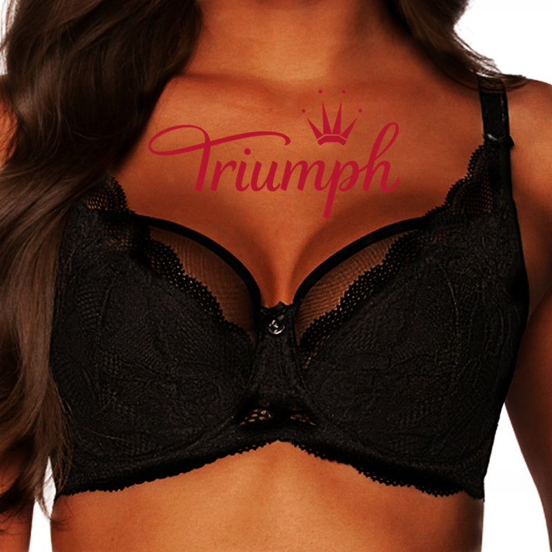 Triumph® 3 darab💖50% kedvezménnyel✨2024 Új, félpuha csipkével hímzett, nagy méretű melltartó