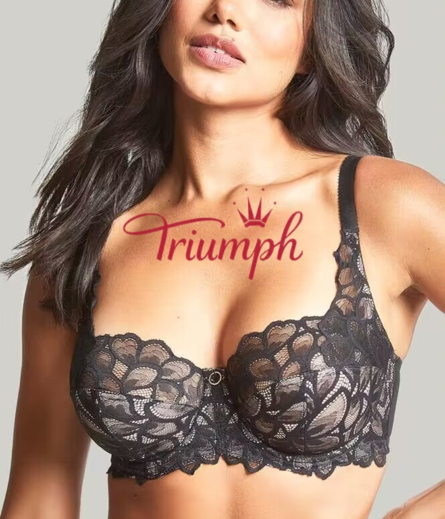Triumph - (3 db) Melltartó hímzett csipkével és teli kupával