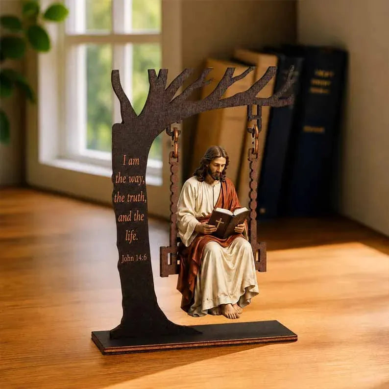 🔥✝️📚Keresztény Jézus hintázási dísze