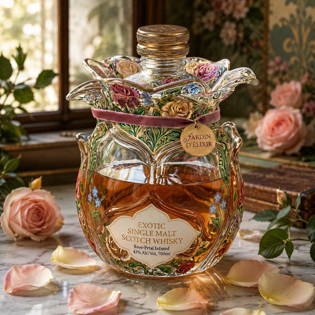 Jardin d'Élixir Exotic single malt skót whisky üveg