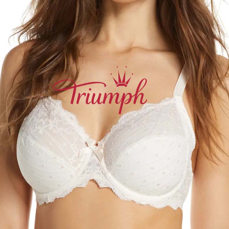 Triumph® 3 db💖50% KEDVEZMÉNY✨Kiváló minőségű csipkés push-up melltartó, új 2024