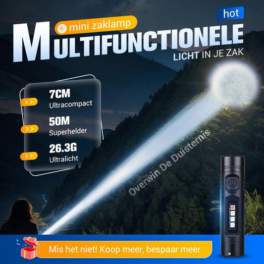 VEGYÉL 2-T, KAPJ 1-ET INGYEN! Multifunkcionális mini zseblámpa alumíniumötvözetből