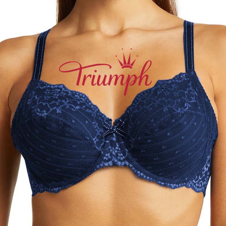 Triumph® 3 db💖50% KEDVEZMÉNY✨Kiváló minőségű csipkés push-up melltartó, új 2024