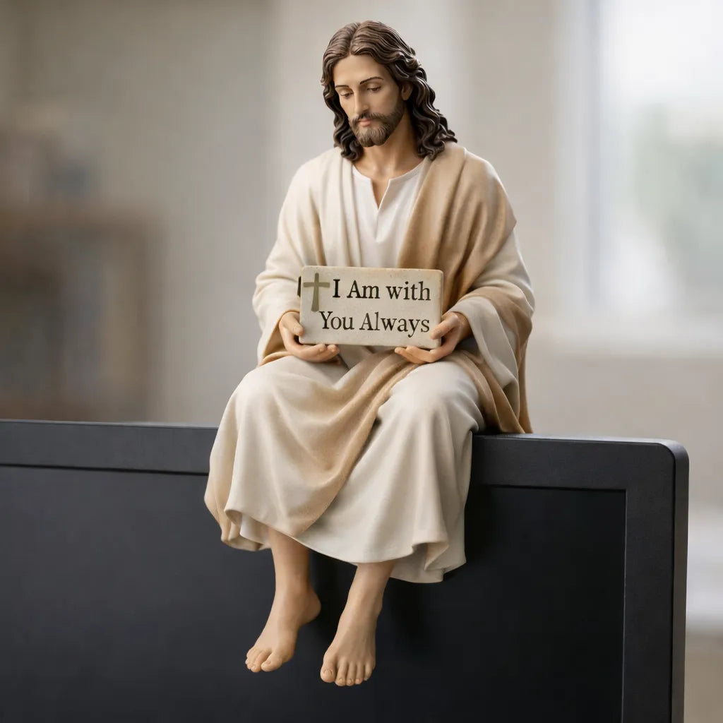 Handcrafted Jesus Figurine✝️Serene Desk Companion🙏