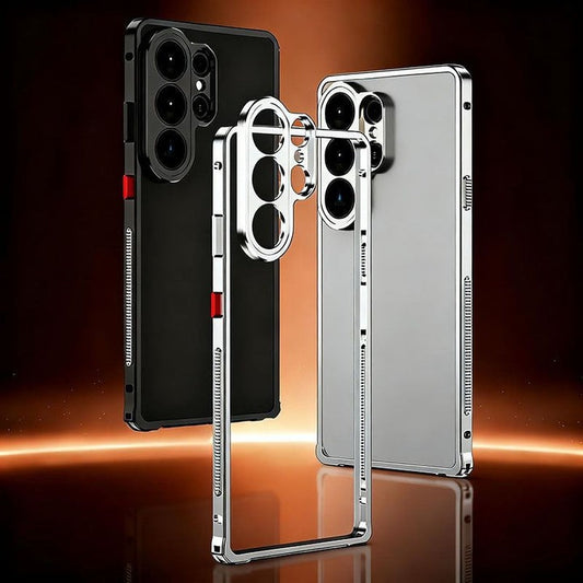 Ultra vékony hűtőtok mágneses fémvázzal és objektívvédővel Galaxy S26 Ultra számára