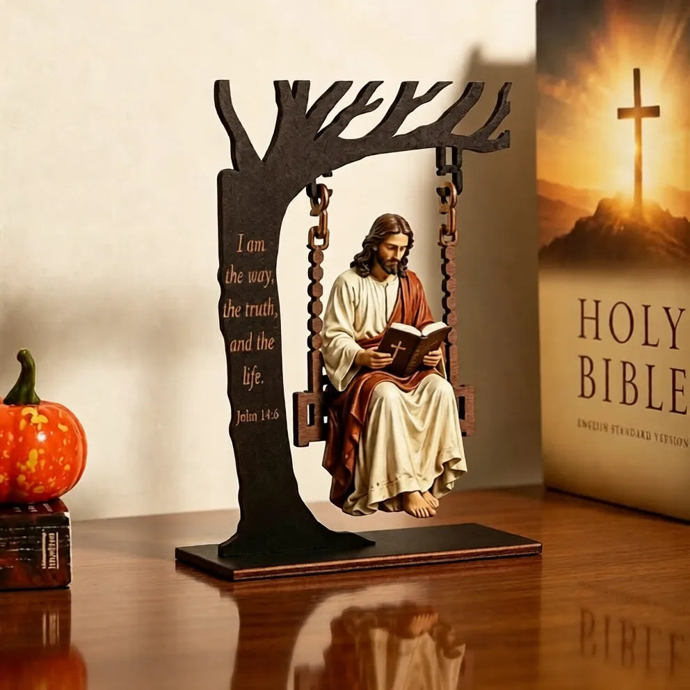 🔥✝️📚Keresztény Jézus hintázási dísze