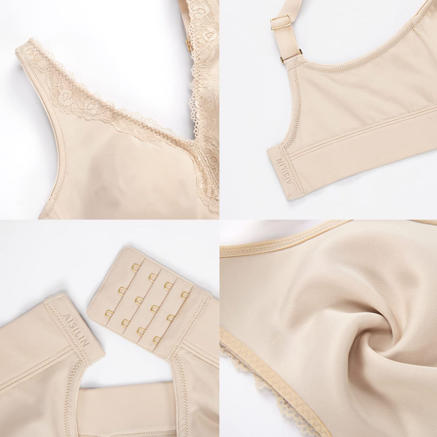 Triumph - 3 csomag (75A-120F) 💝 Csipke kényelmes push-up melltartó