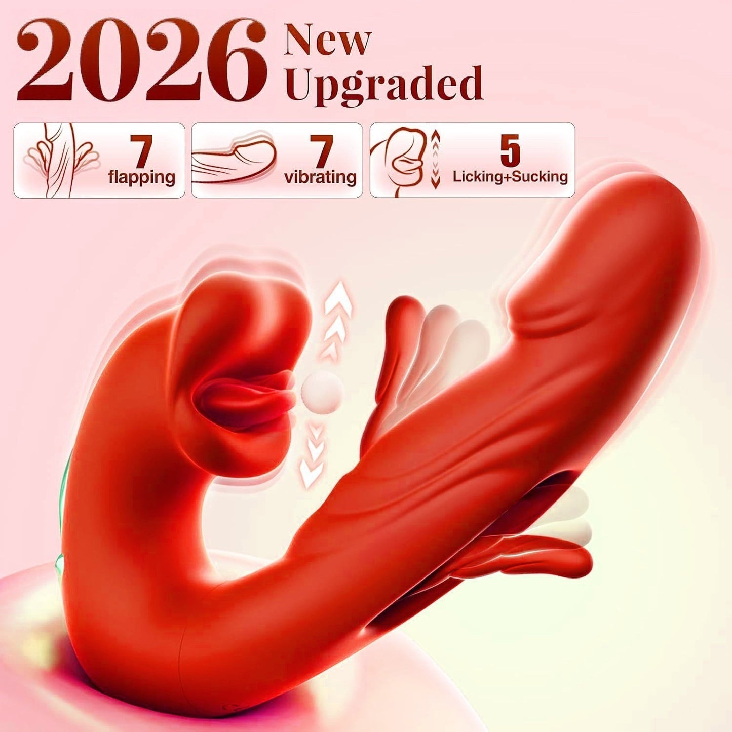🔥Villám akció 70% KEDVEZMÉNY 💋 2026-ban továbbfejlesztett Luvora™ 4 az 1-ben csapkodó és nyalogató vibrátor
