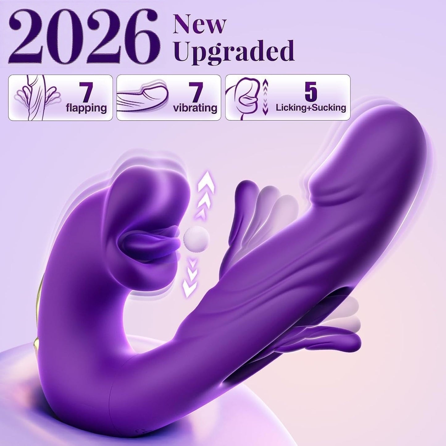 🔥Villám akció 70% KEDVEZMÉNY 💋 2026-ban továbbfejlesztett Luvora™ 4 az 1-ben csapkodó és nyalogató vibrátor