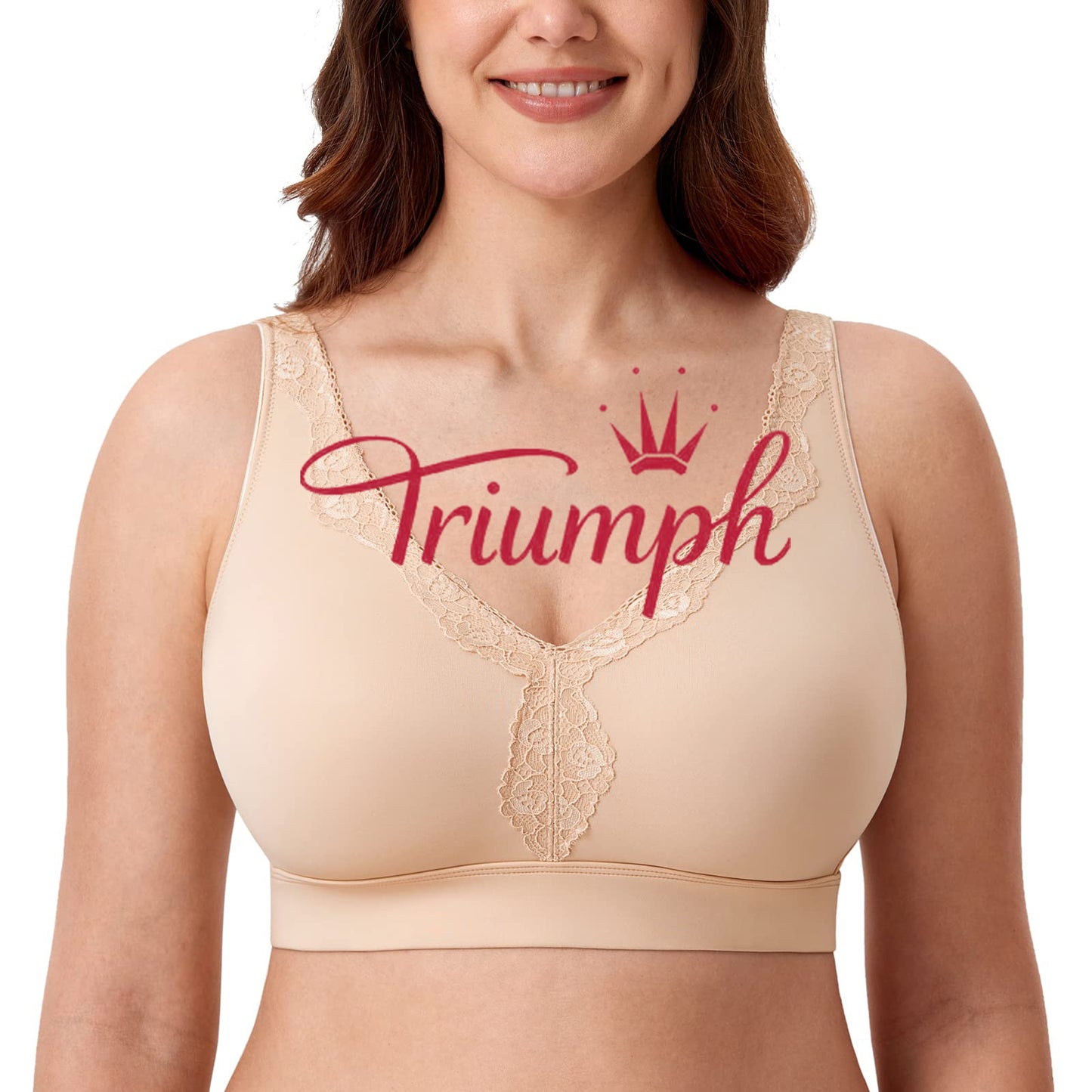 Triumph - 3 csomag (75A-120F) 💝 Csipke kényelmes push-up melltartó