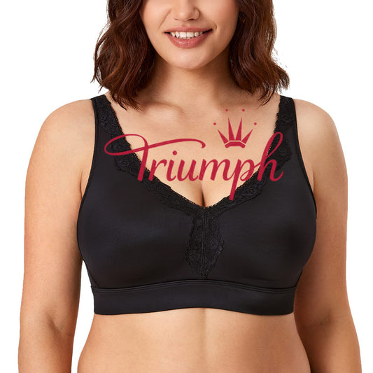 Triumph - 3 csomag (75A-120F) 💝 Csipke kényelmes push-up melltartó