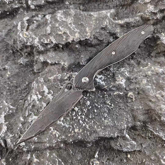 VG10 Damaszkuszi tengeri ló összecsukható kés