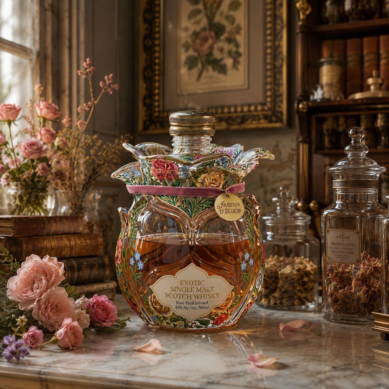 Jardin d'Élixir Exotic single malt skót whisky üveg