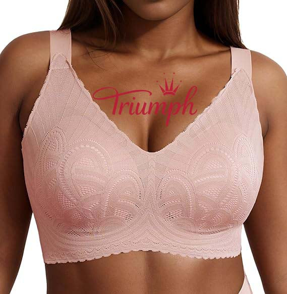 Triumph - 3 db (75A-120F) 💝 Push-up melltartó csipke hímzéssel