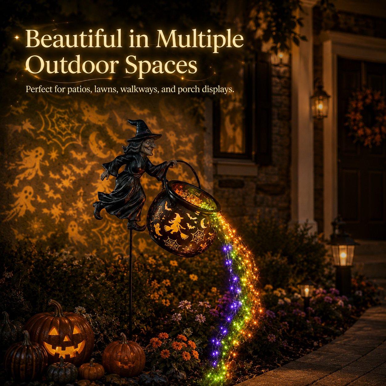 🔥Utolsó nap 49% kedvezmény🎃a Halloween Witch Cauldron Garden Light-ra