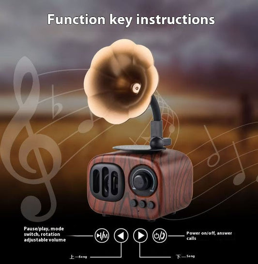 Vintage Bloom Bluetooth rádió