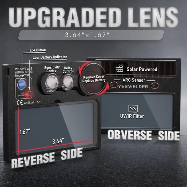 LYG-L600A True Color hegesztősisak automatikusan sötétedő funkcióval