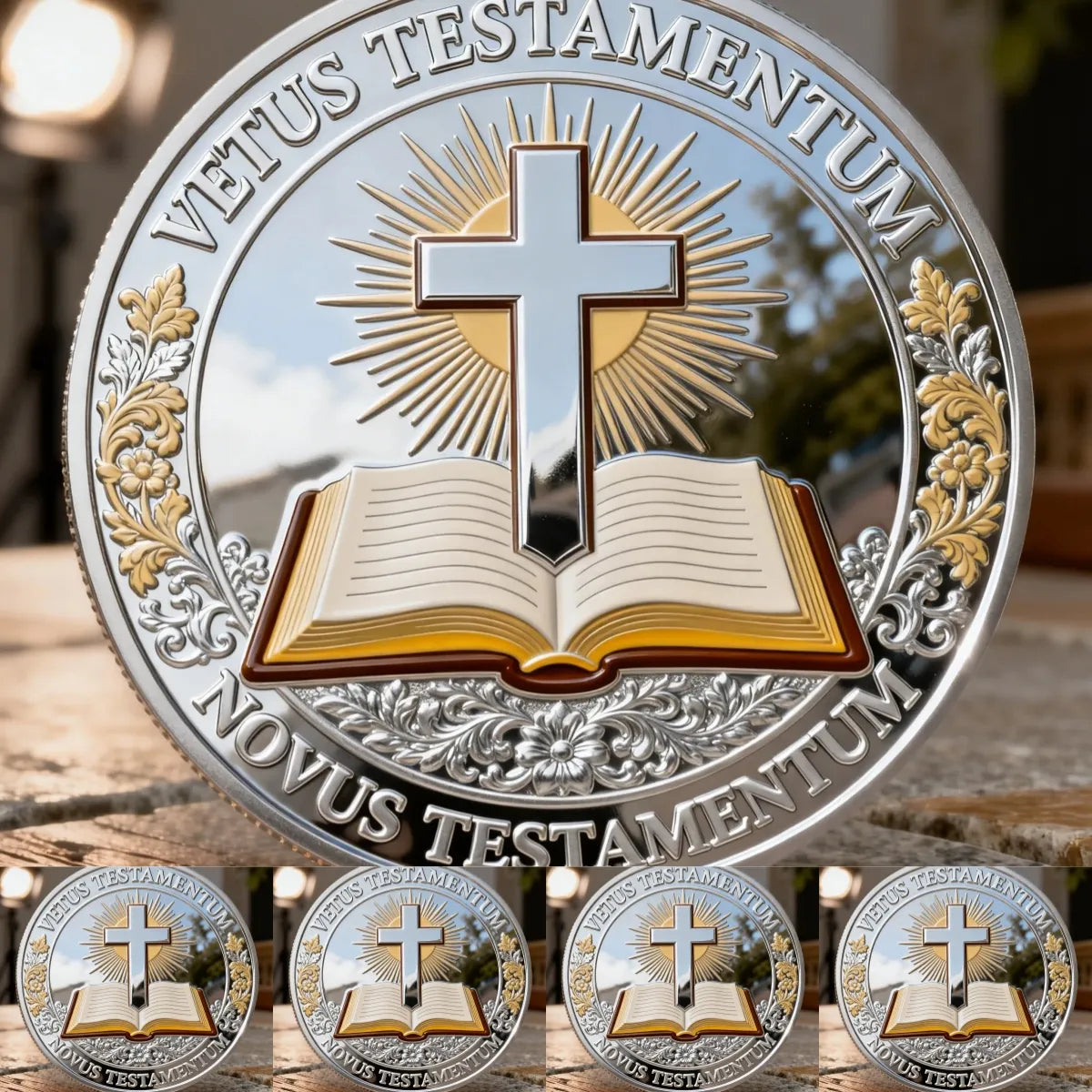 ❤️Ostatni dzień 50% zniżki - ✝️ Chrześcijańska moneta pamiątkowa Ostatnia Wieczerza