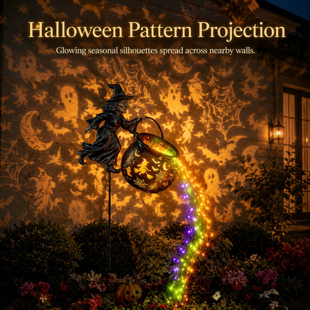 🔥Utolsó nap 49% kedvezmény🎃a Halloween Witch Cauldron Garden Light-ra