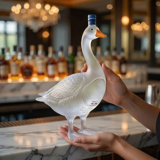 30. évfordulós 3D szobrászott vodka üveg