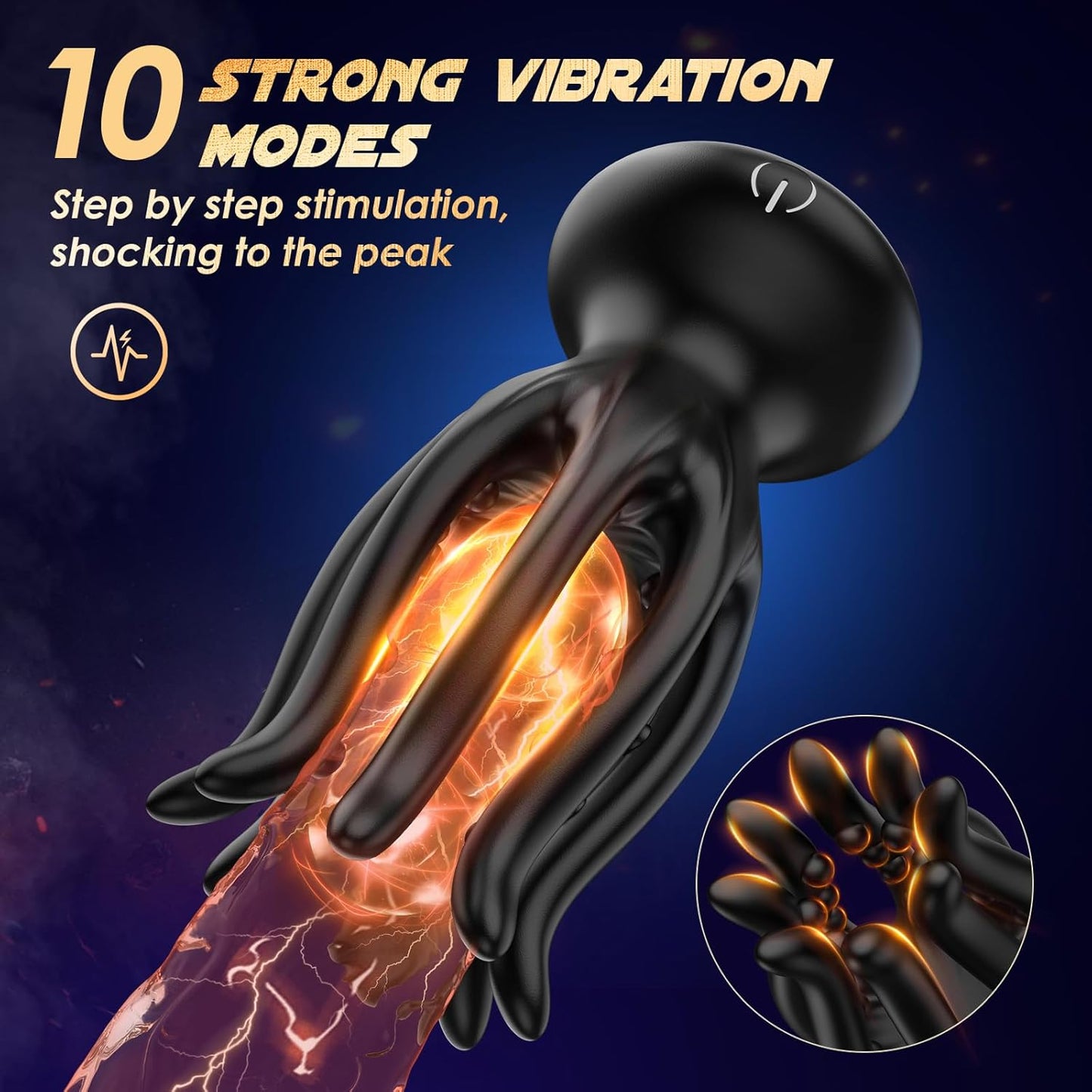 💥 2026-os limit: 75% ️KEDVEZMÉNY 💦 KRAKEN Suptruck™ X10 Unisex 360° vibrátor📱 32 masszázsgyöngyök és 10 mód